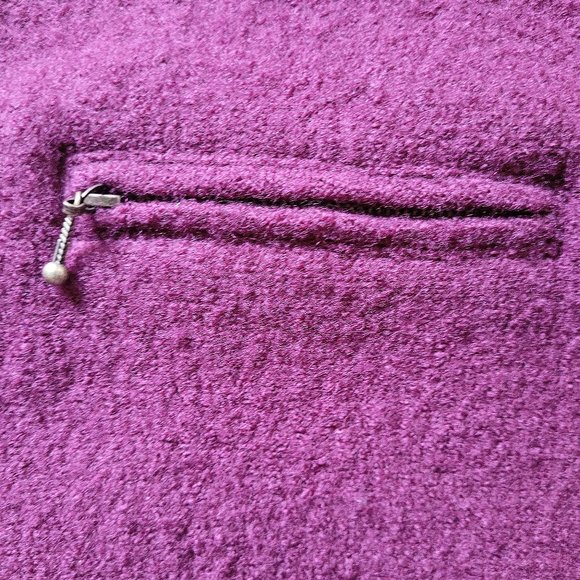 Vintage Pure Wool Plum Tabi Zip Jacket/Coat, sz Small/Medium - Picture 13 of 14